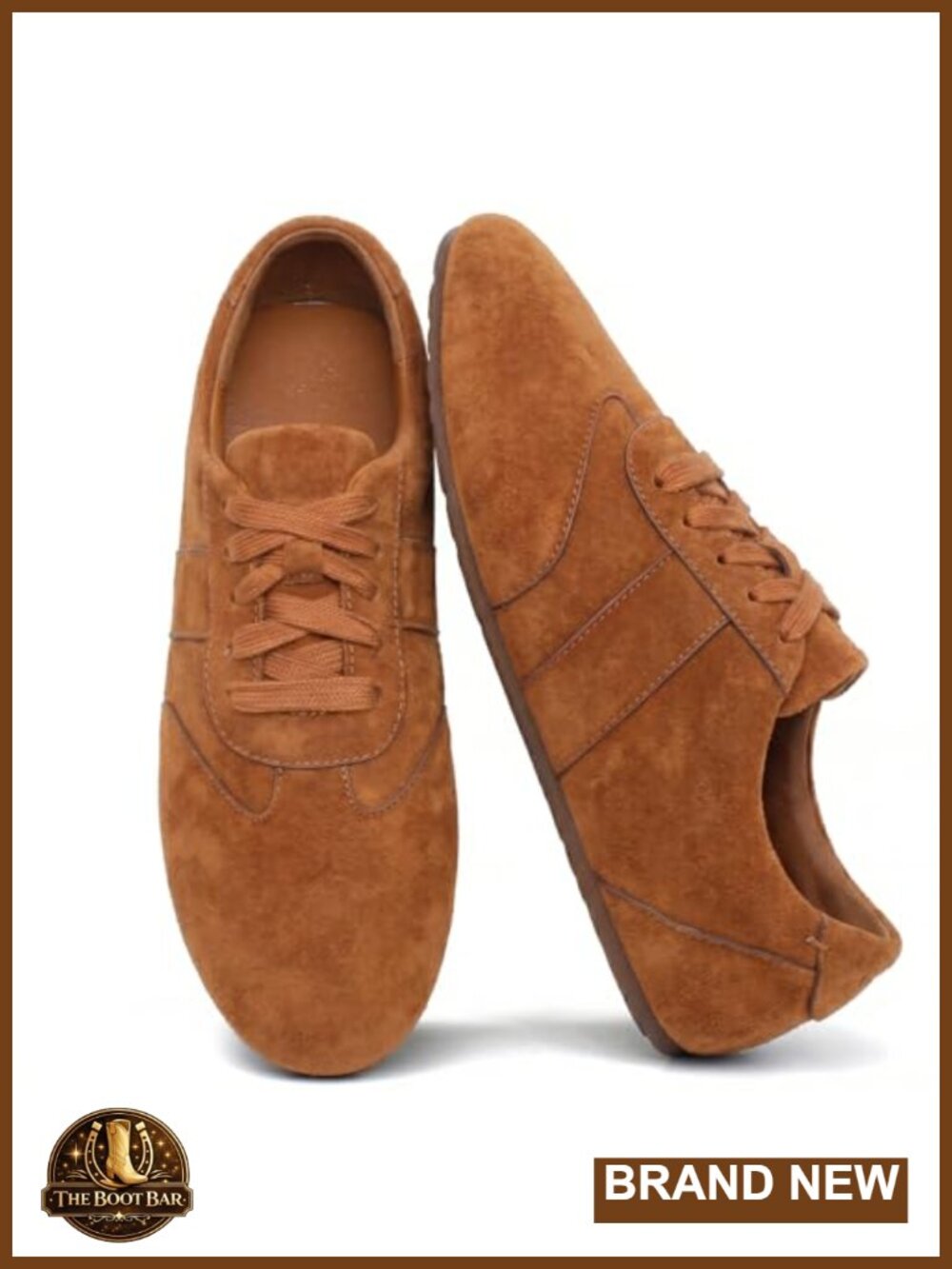 Suede Lace-Up Fashion Sneakers Non-Slip Tennis Shoes